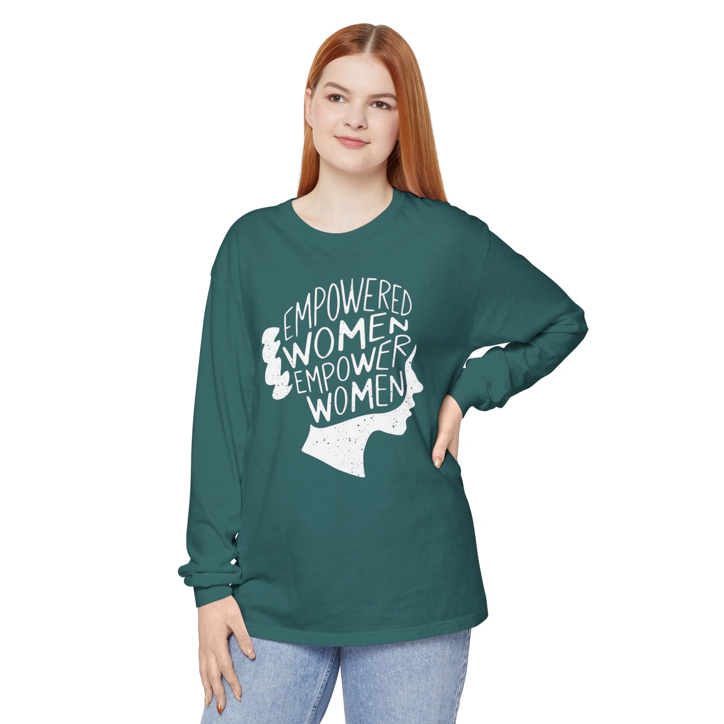 Empowered Women Women Garment-dyed Long Sleeve T-Shirt