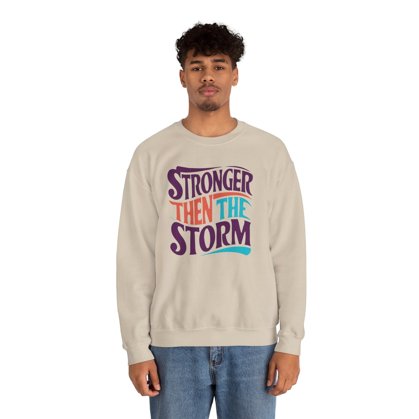 Stronger Then The Storm Unisex Heavy Blend™ Crewneck Sweatshirt