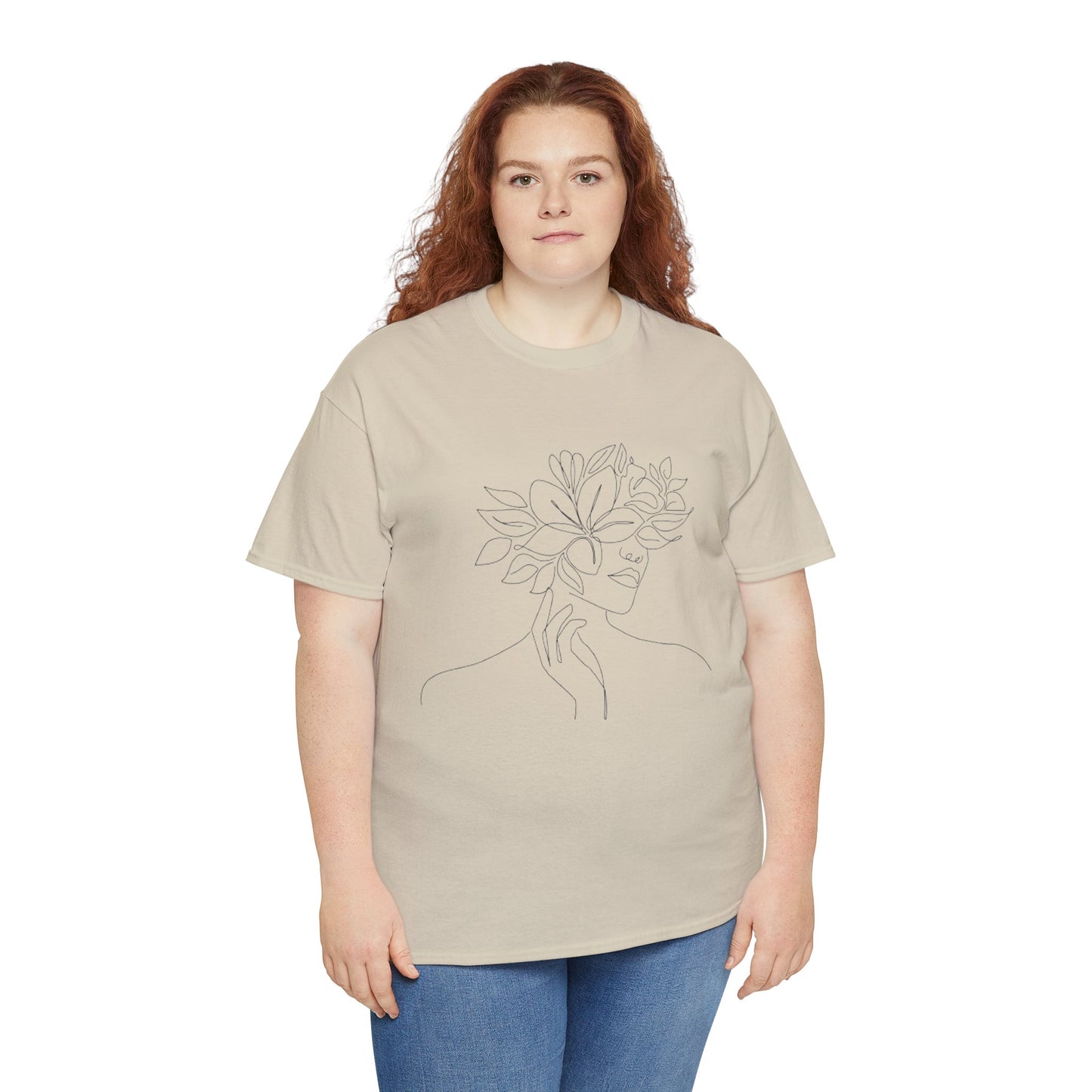 Women Artwork T Shirt with Hearts