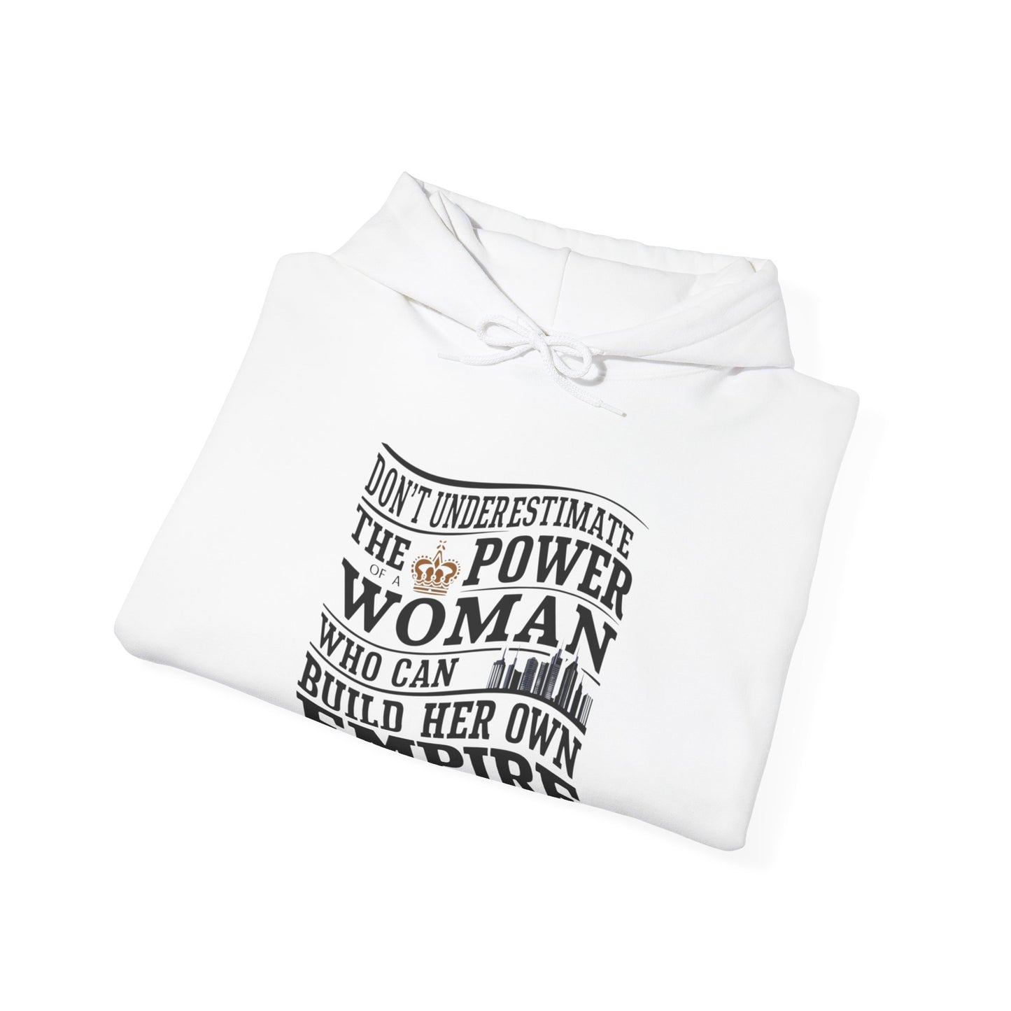 Don't Underestimate Printed Unisex Heavy Blend™ Hooded Sweatshirt