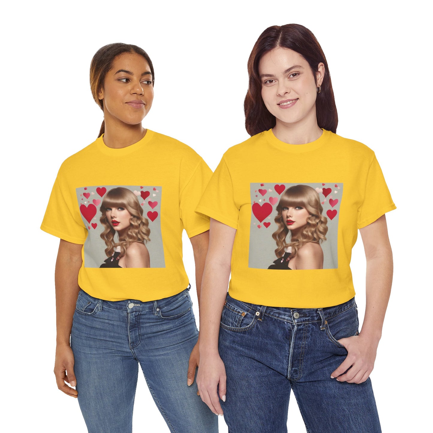 Taylor Swift T Shirt with Hearts