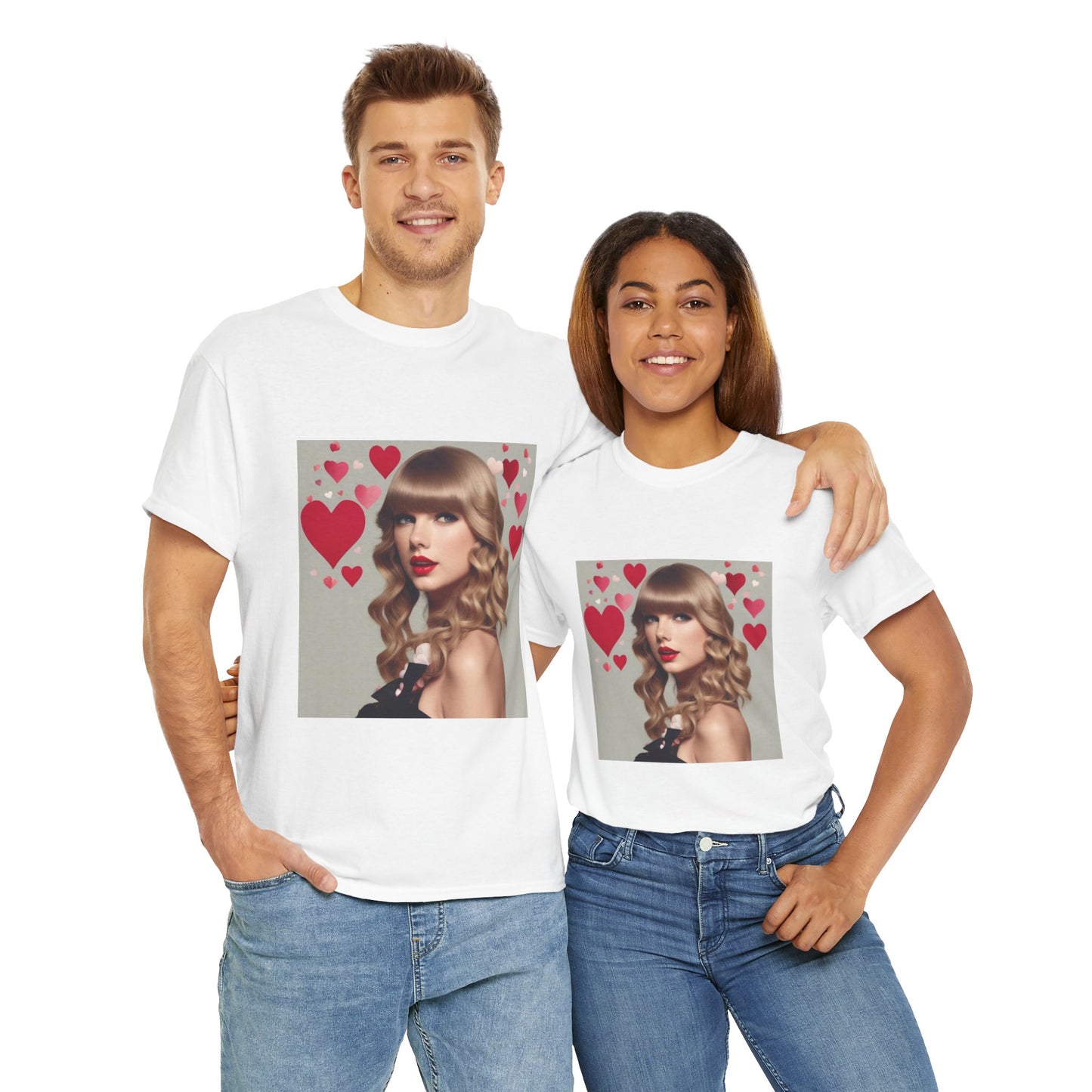 Taylor Swift T Shirt with Hearts