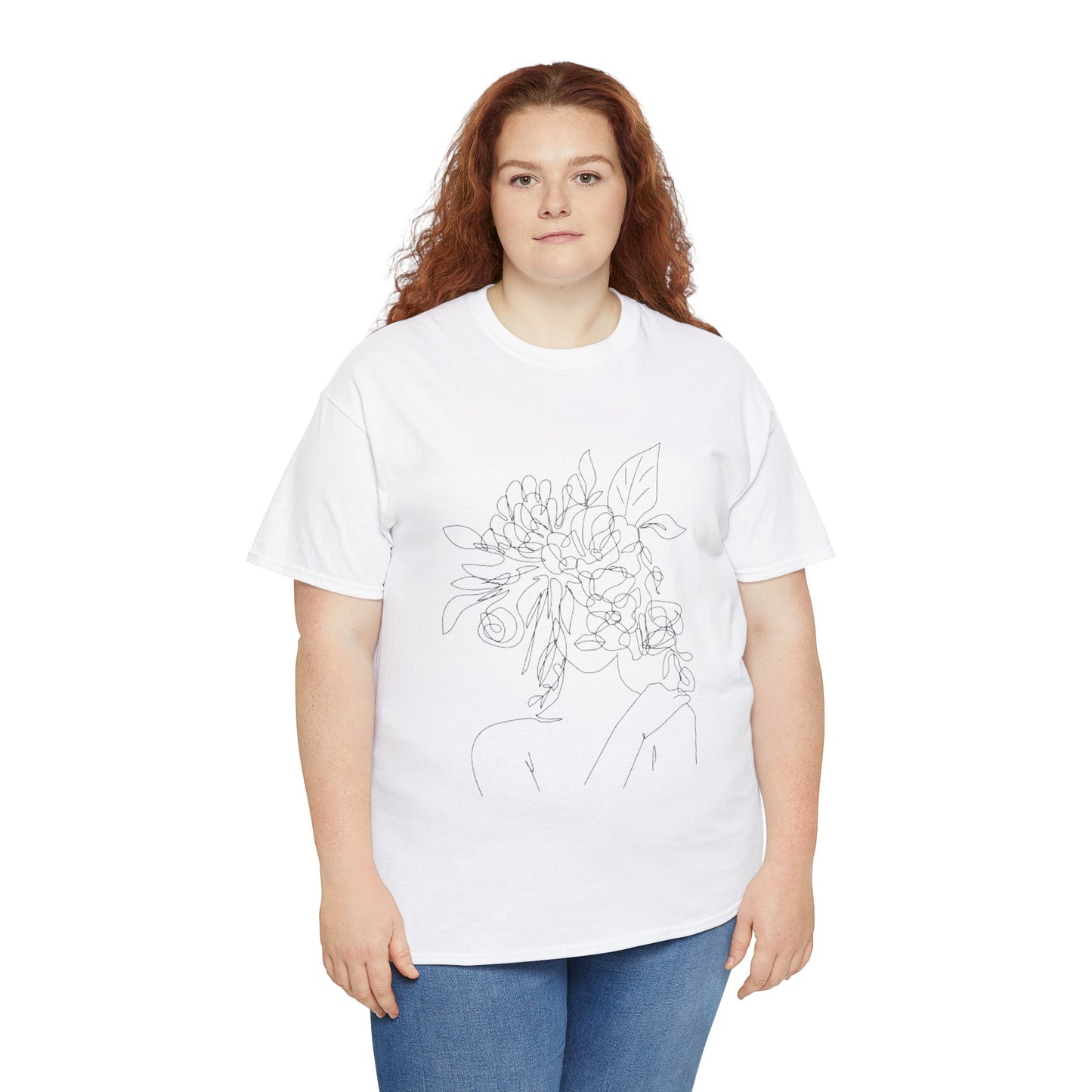 Women Artwork T Shirt with Hearts