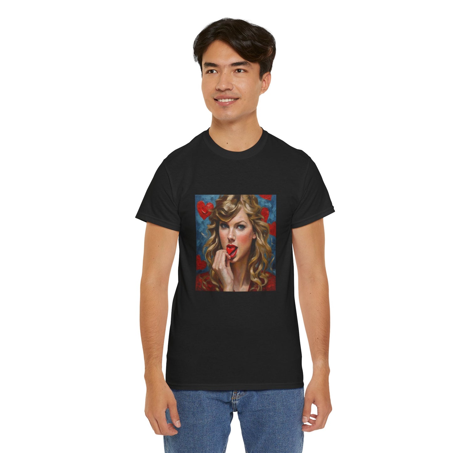 Taylor Swift T Shirt with Hearts
