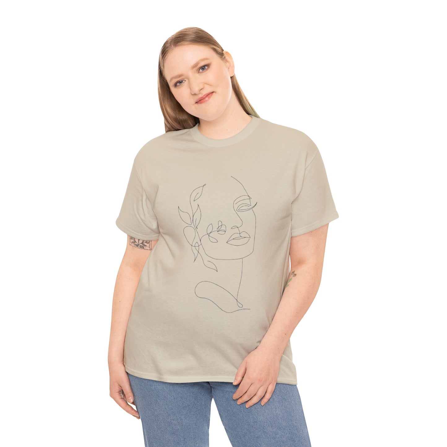 Women Artwork T Shirt with Hearts