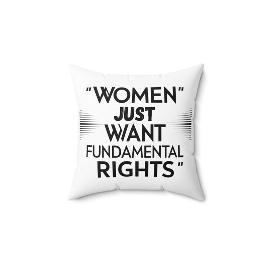 Women Spun Polyester Square Pillow
