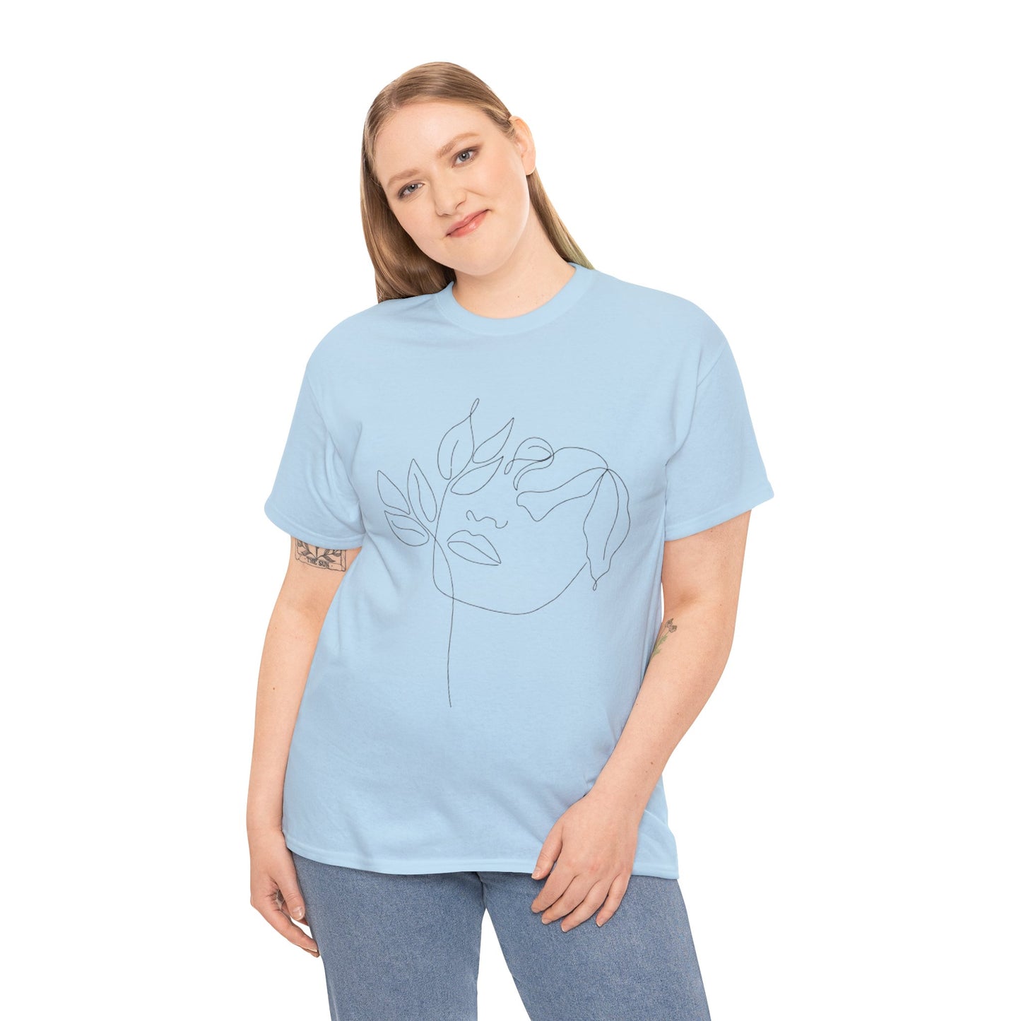 Women Artwork T Shirt with Hearts