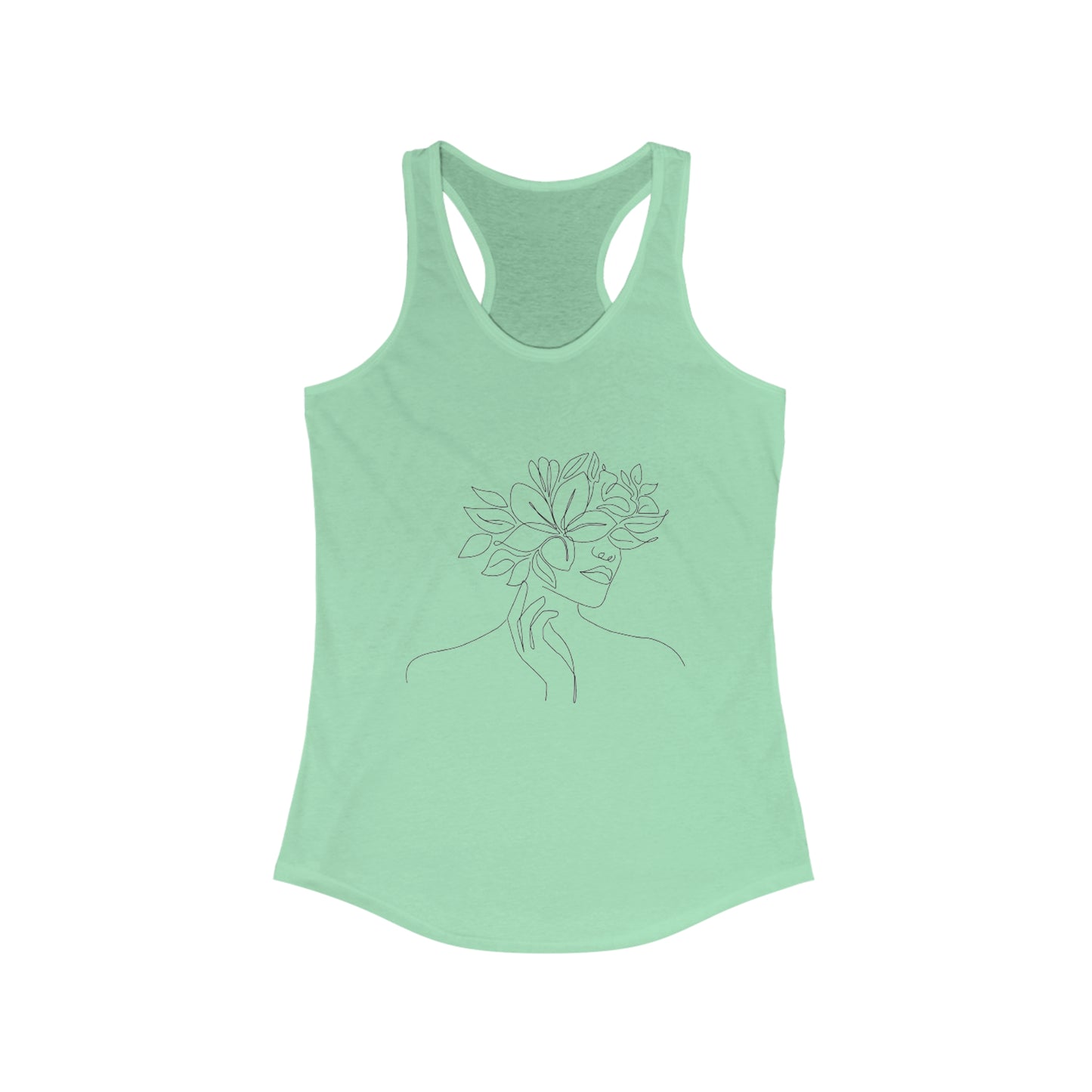 Women Artwork Tank Top with Hearts