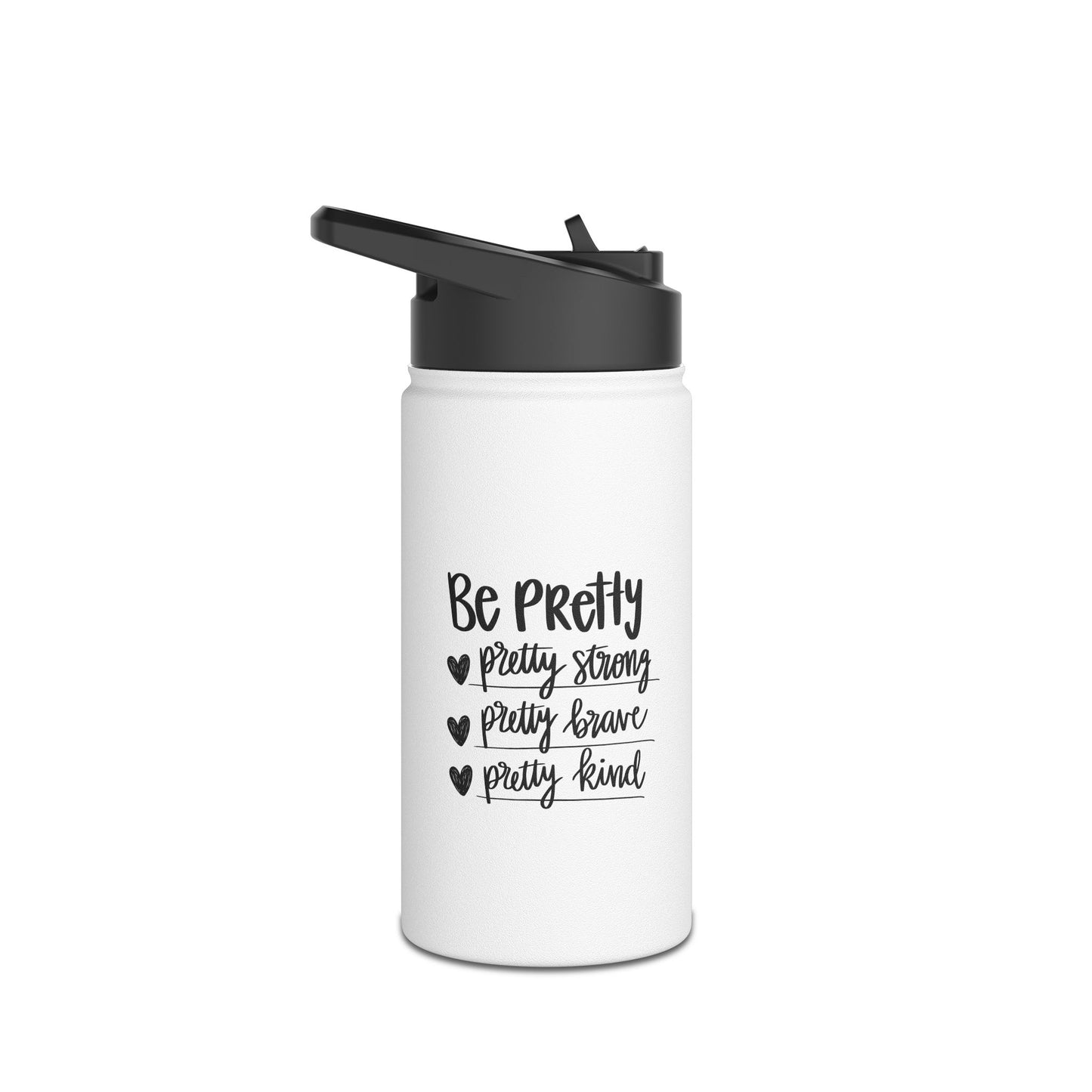 BE Pretty   Stainless Steel Water Bottle, Standard Lid