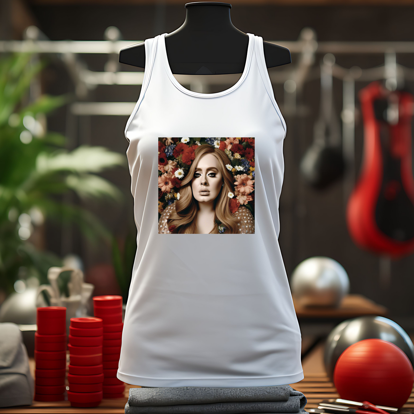 Adele Tank Top with Hearts