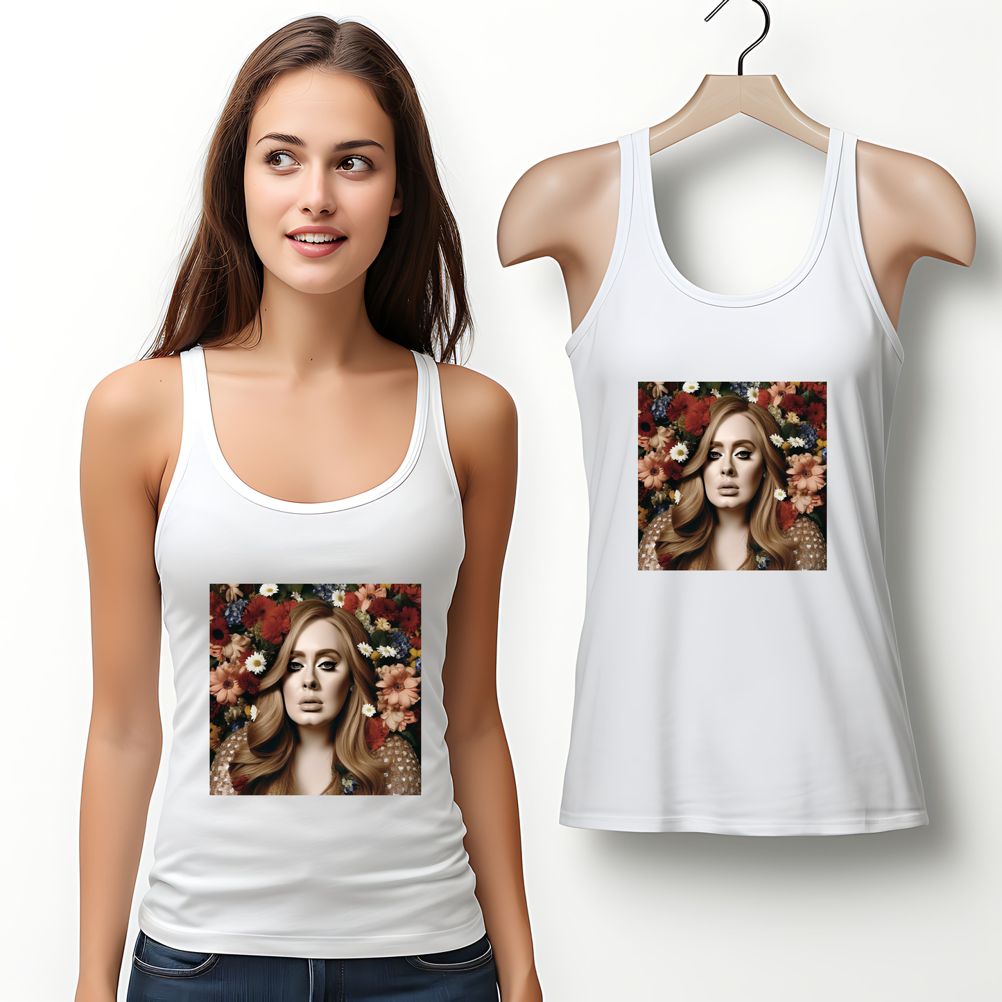 Adele Tank Top with Hearts