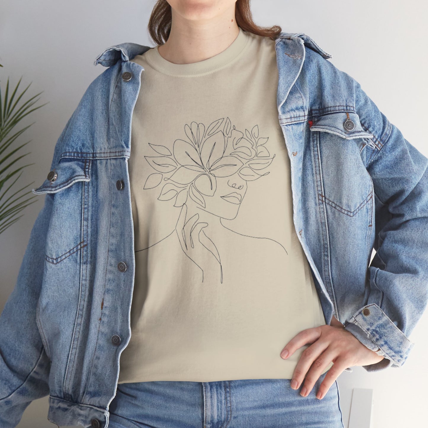 Women Artwork T Shirt with Hearts