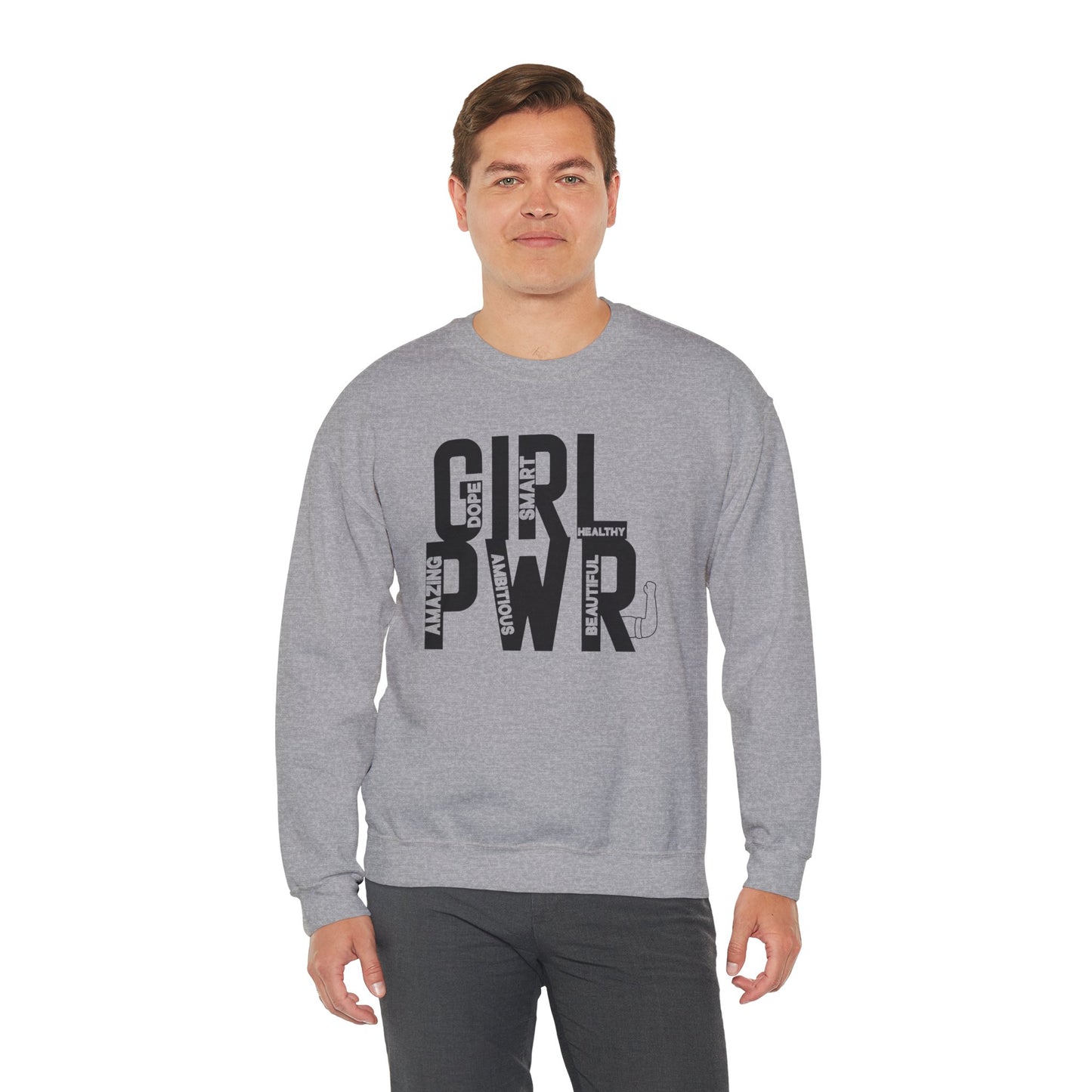 Girl PWR Unisex Heavy Blend™ Crewneck Sweatshirt