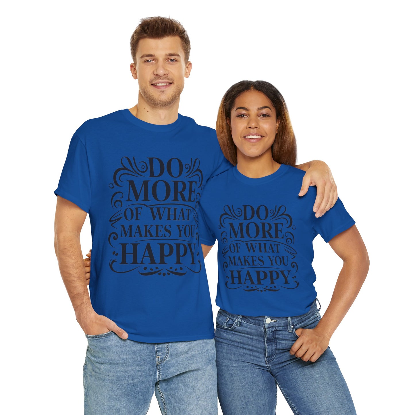 Do More Of What Printed T Shirt with Hearts