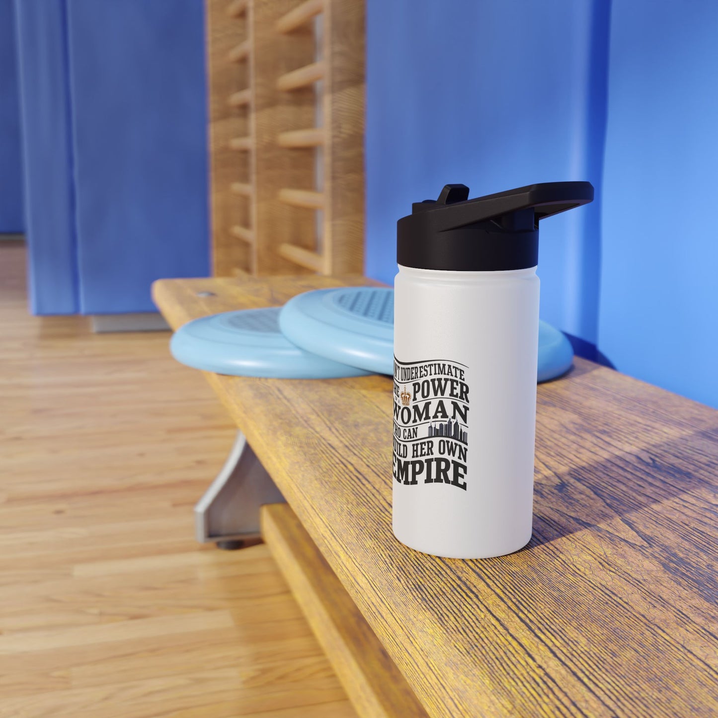 Dont Underestimate  Stainless Steel Water Bottle, Standard Lid