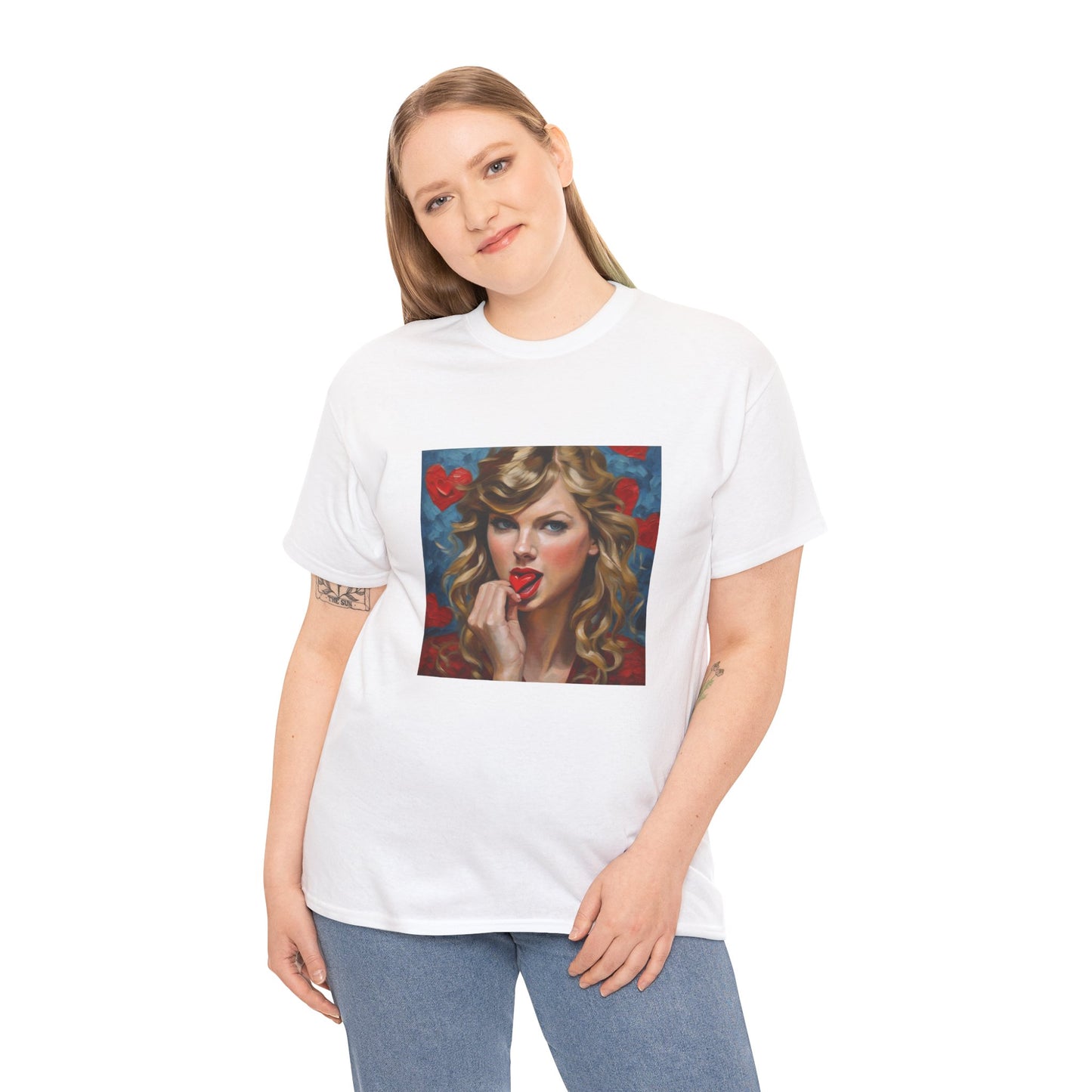 Taylor Swift T Shirt with Hearts