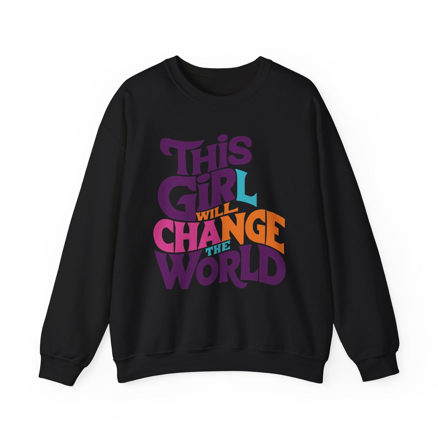 This Girl Will Change the World Unisex Heavy Blend™ Crewneck Sweatshirt