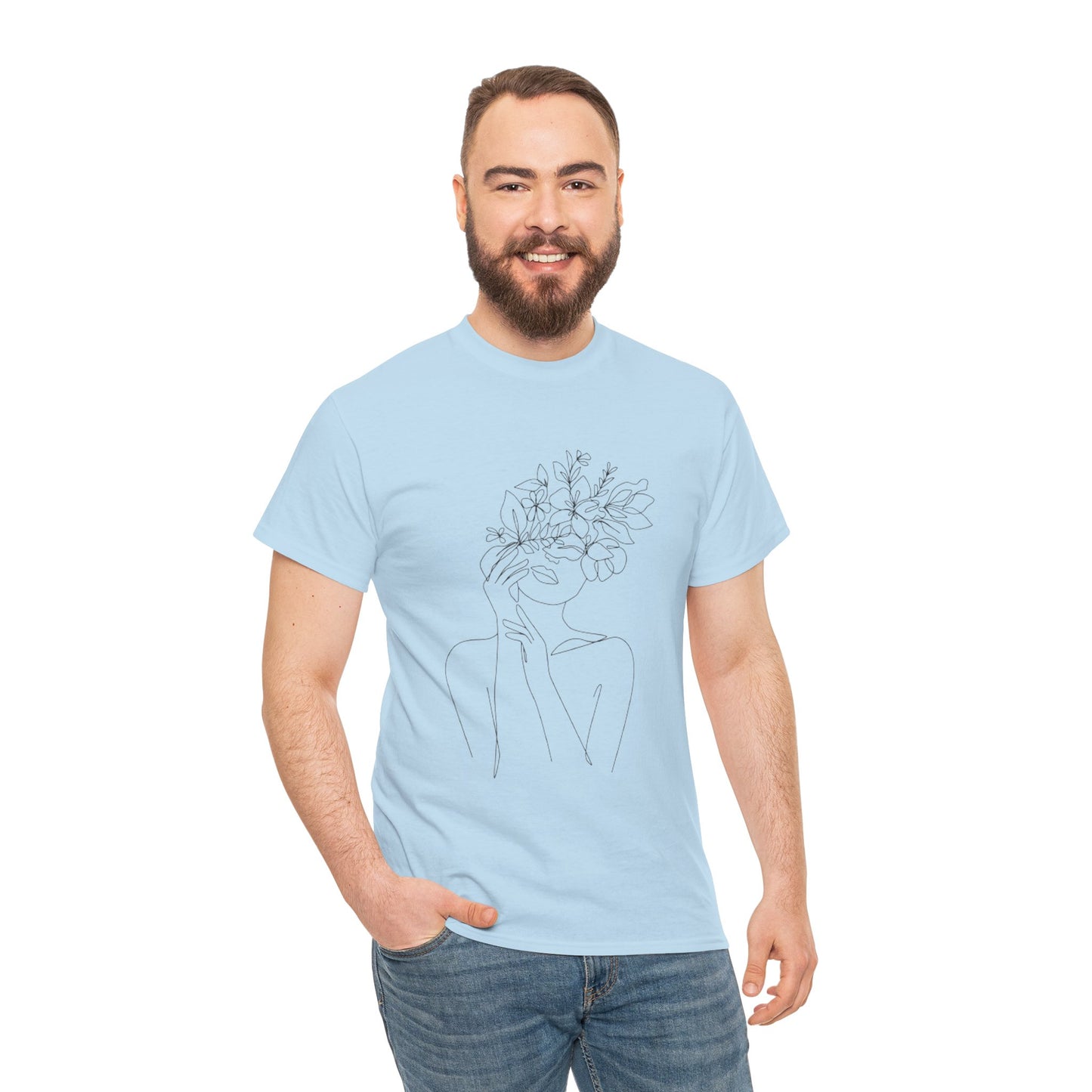 Women Artwork T Shirt with Hearts