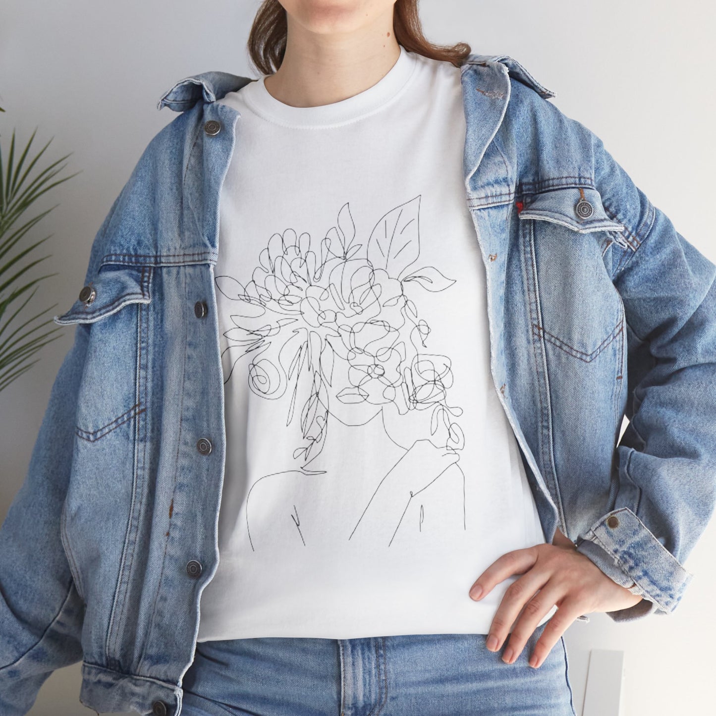Women Artwork T Shirt with Hearts