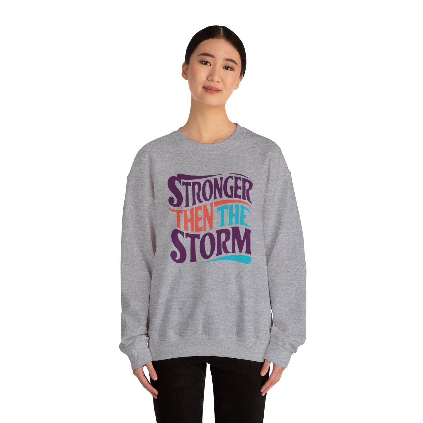 Stronger Then The Storm Unisex Heavy Blend™ Crewneck Sweatshirt