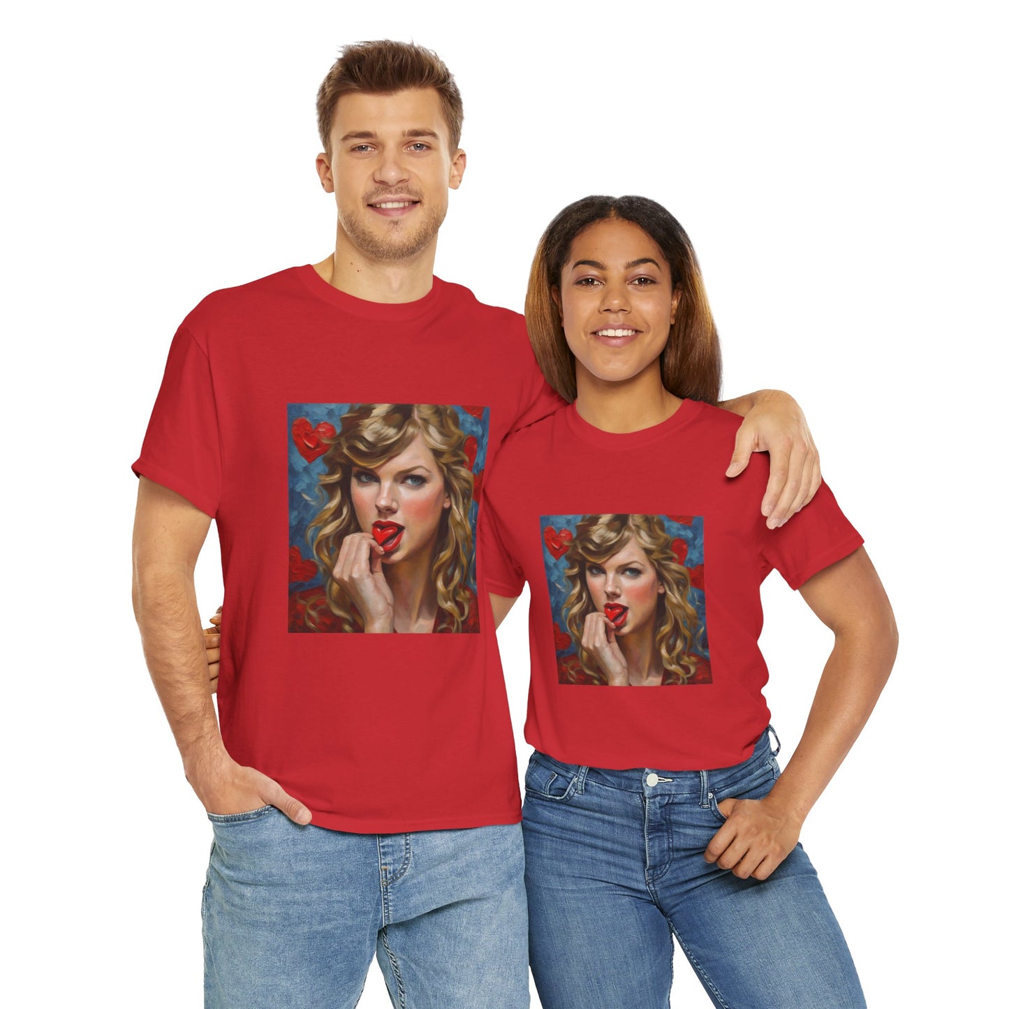 Taylor Swift T Shirt with Hearts