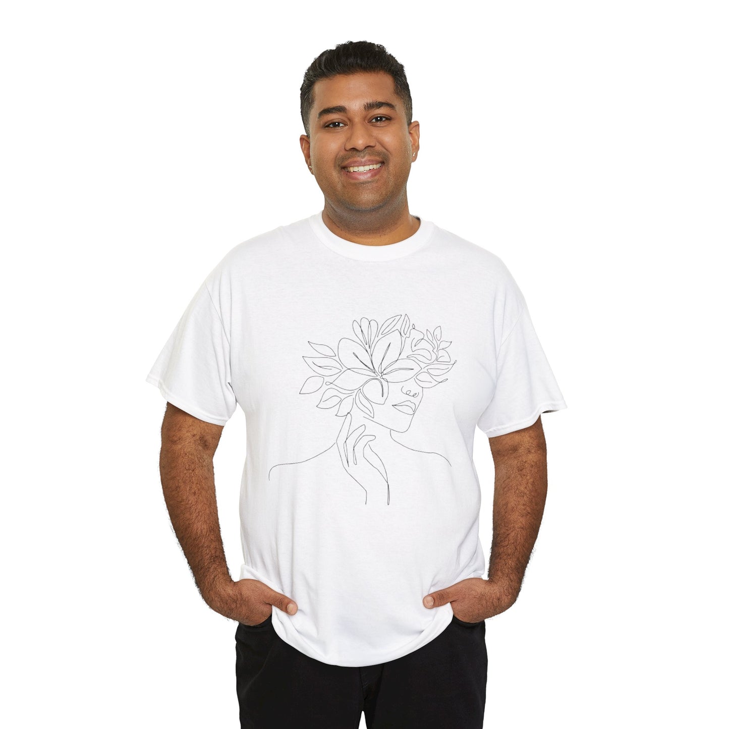Women Artwork T Shirt with Hearts