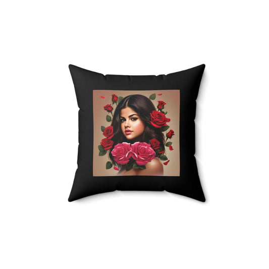 Women Spun Polyester Square Pillow