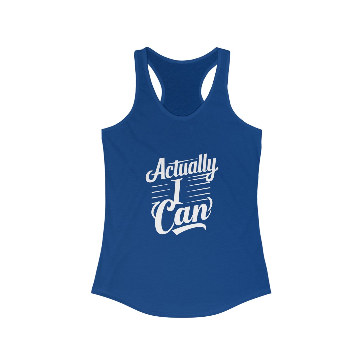 Actually I Can Women's Ideal Racerback Tank