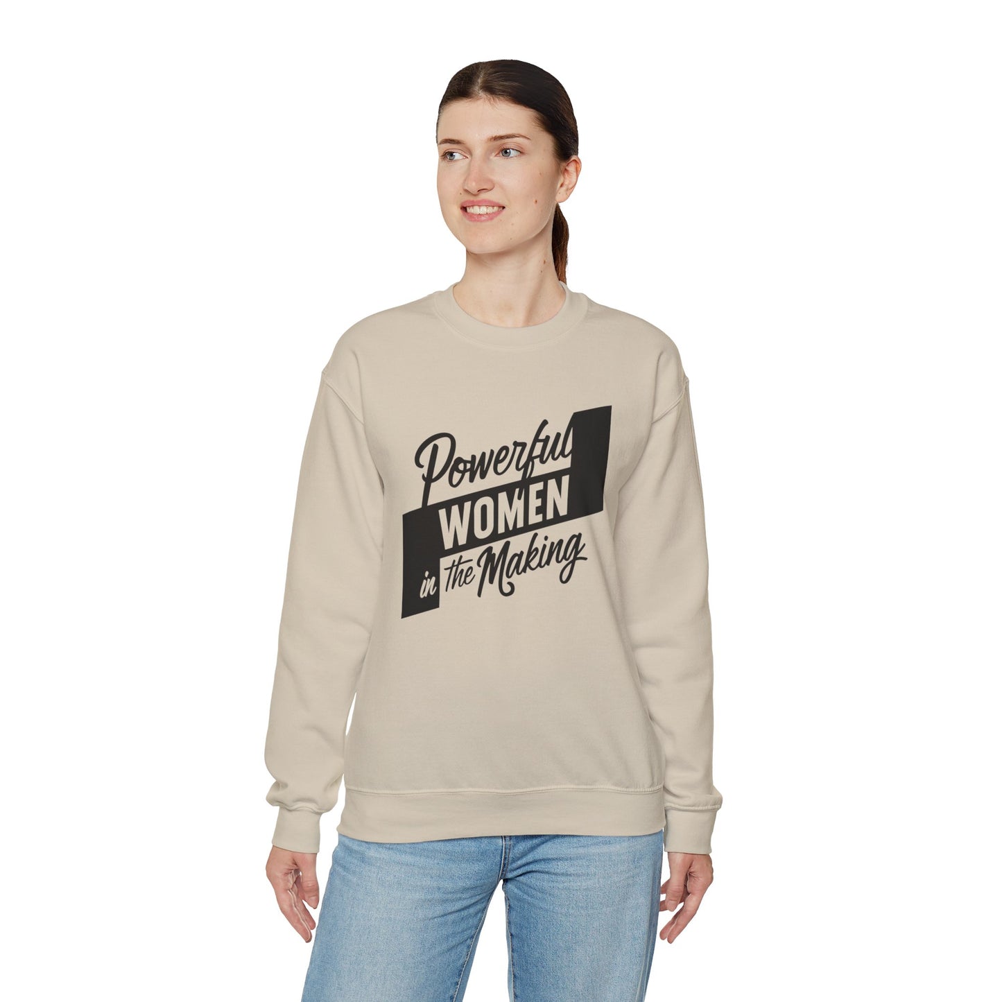 Powerful Women In The Making Unisex Heavy Blend™ Crewneck Sweatshirt