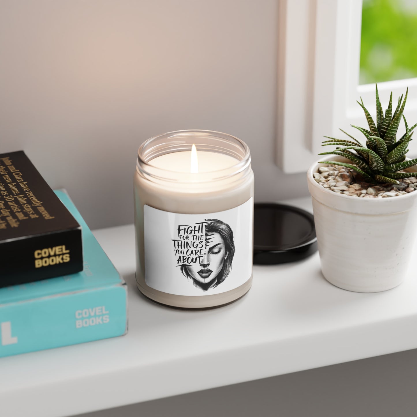 Fight For The Things You Care About Printed Scented Soy Candle, 9oz