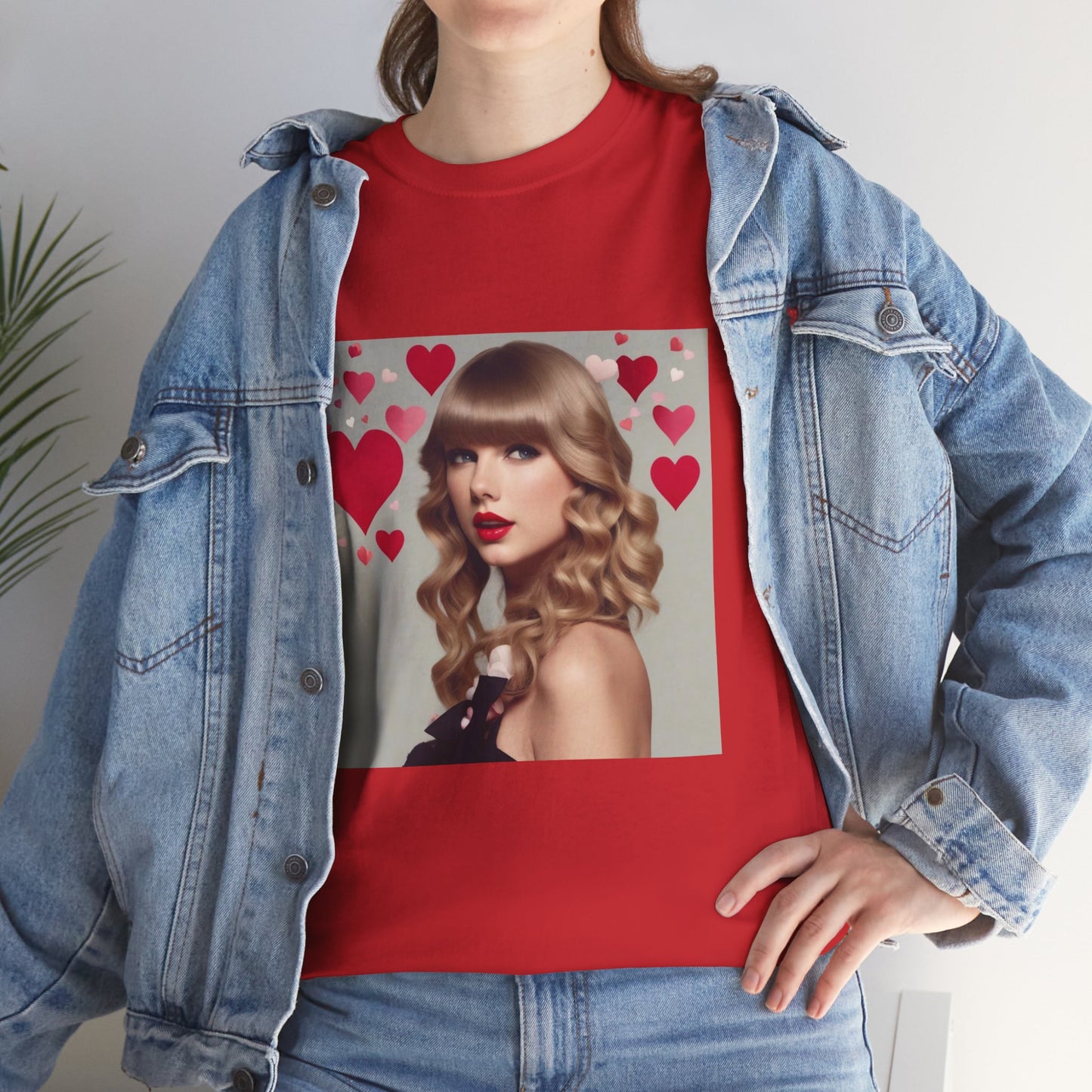 Taylor Swift T Shirt with Hearts