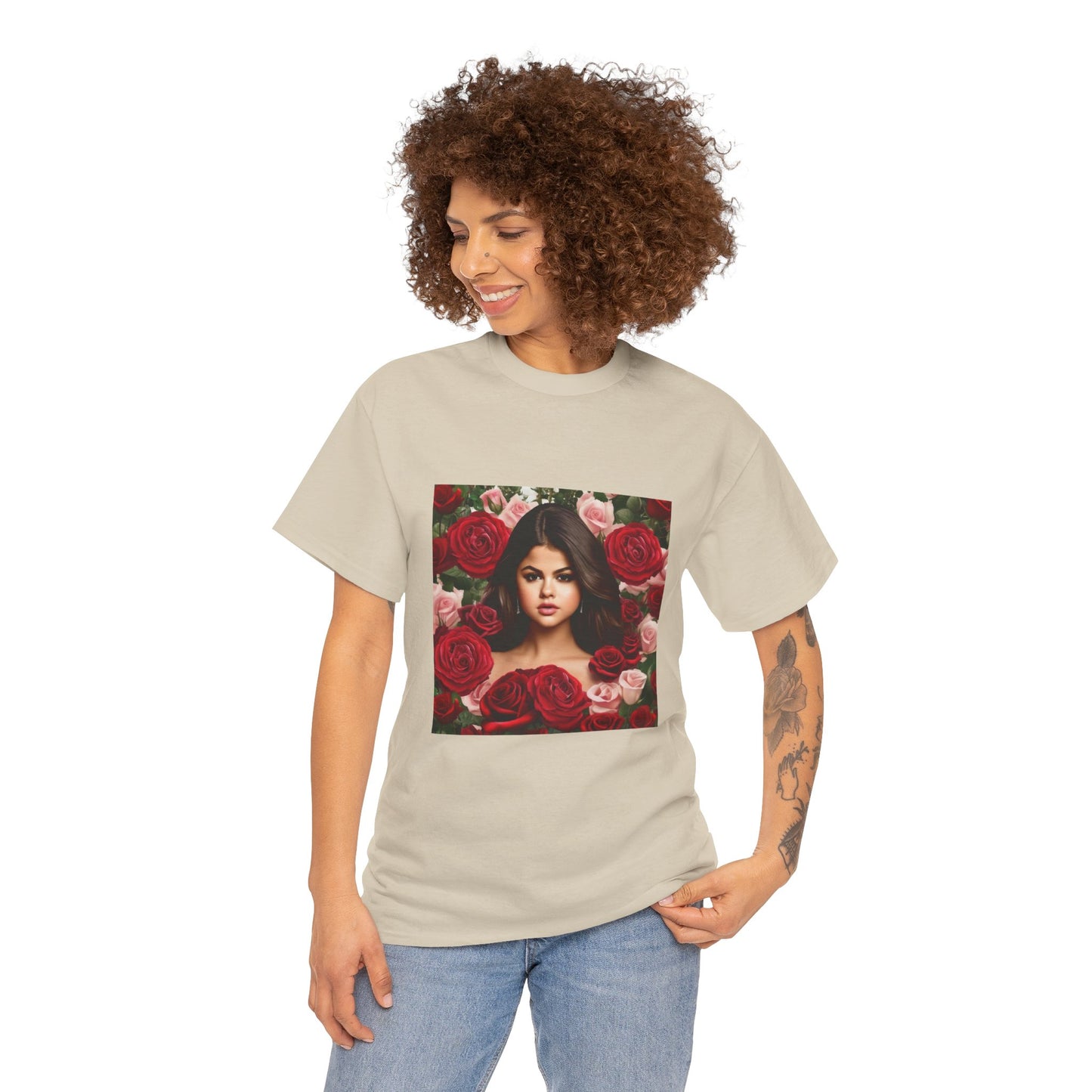 Selena Gomez T Shirt with Hearts
