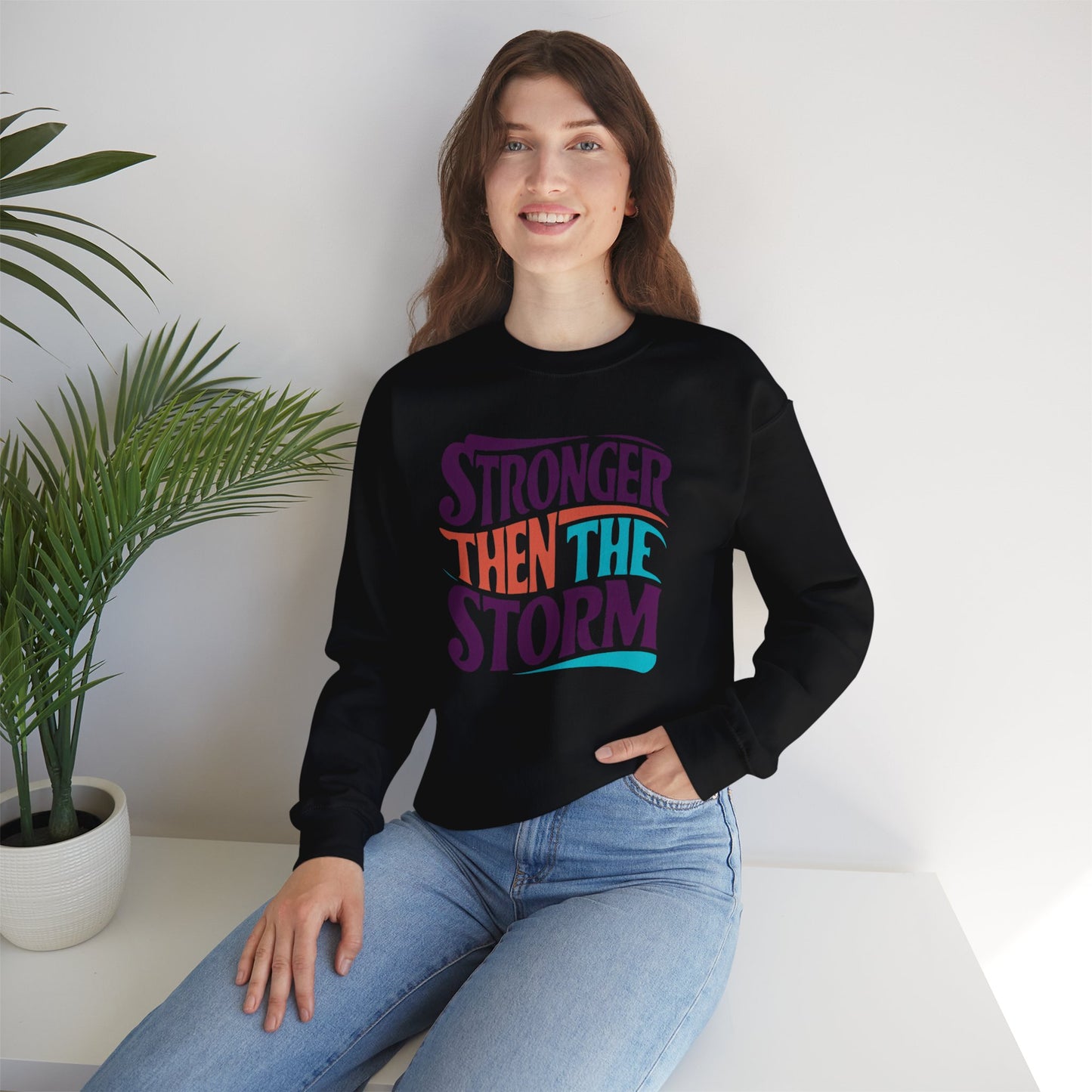 Stronger Then The Storm Unisex Heavy Blend™ Crewneck Sweatshirt