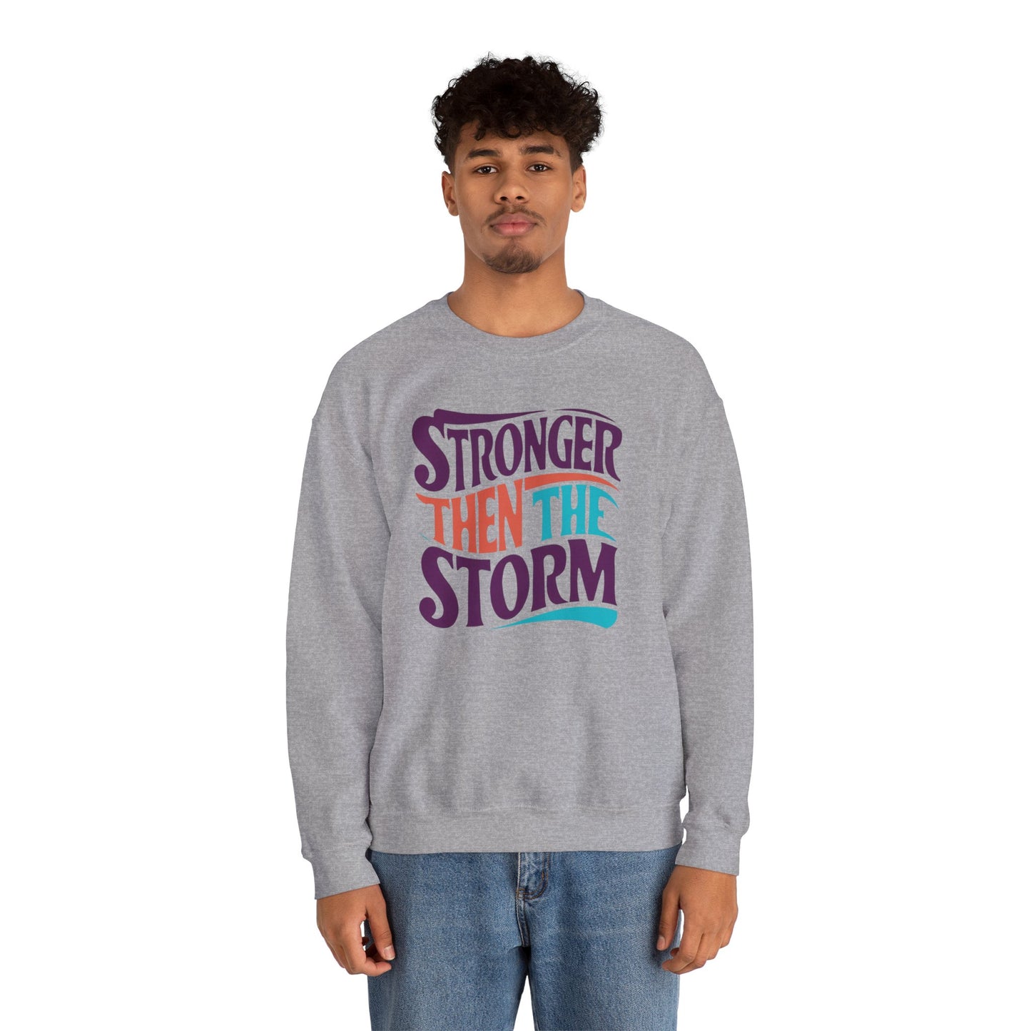 Stronger Then The Storm Unisex Heavy Blend™ Crewneck Sweatshirt