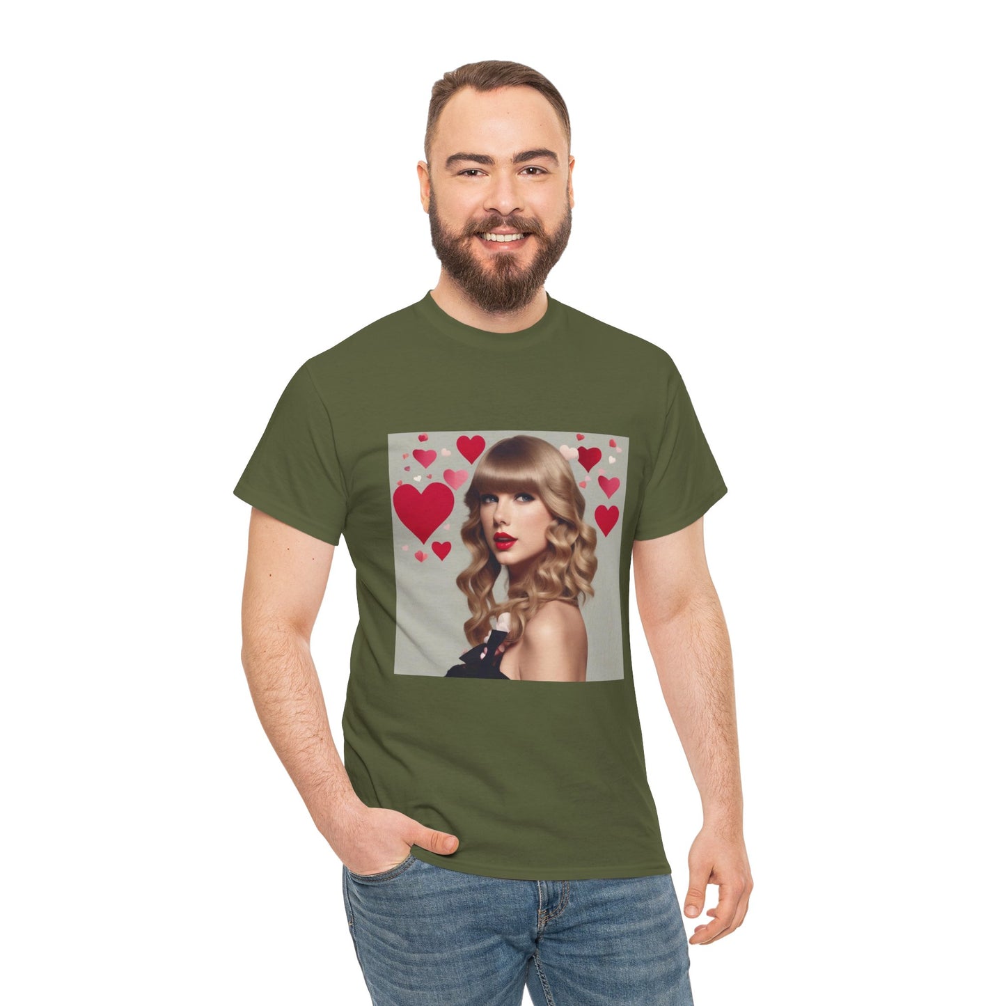 Taylor Swift T Shirt with Hearts