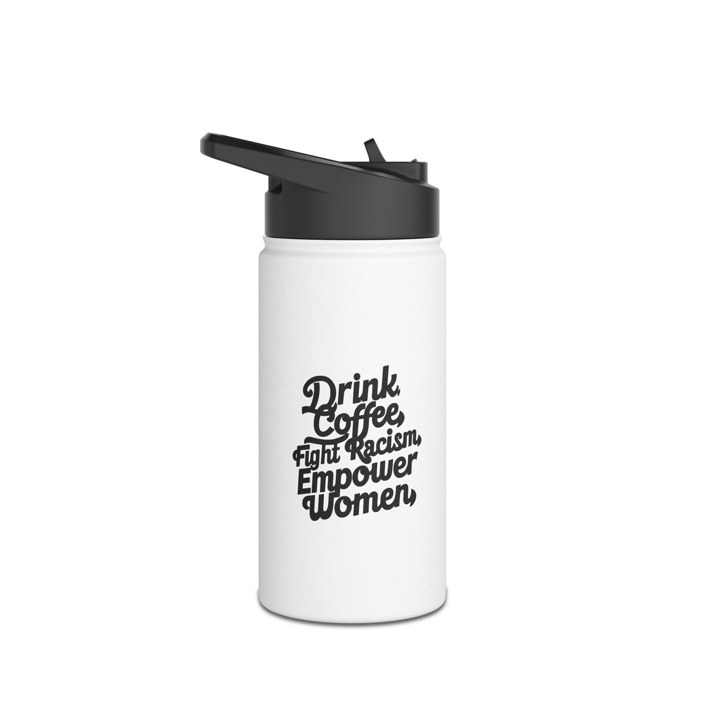 Drink Coffee  Stainless Steel Water Bottle, Standard Lid