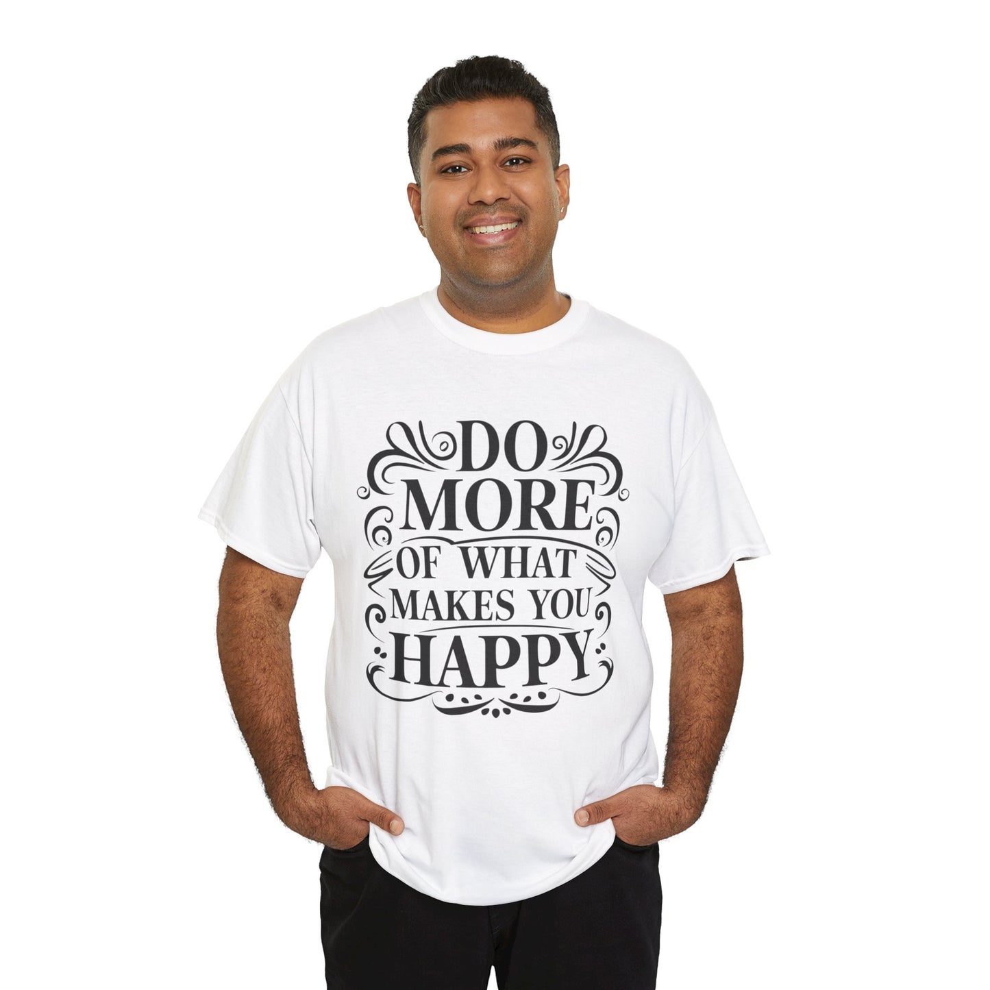 Do More Of What Printed T Shirt with Hearts