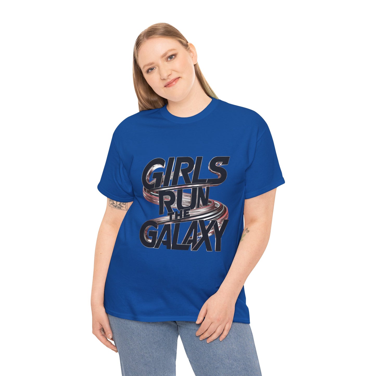Girl Run The Galaxy T Shirt with Hearts