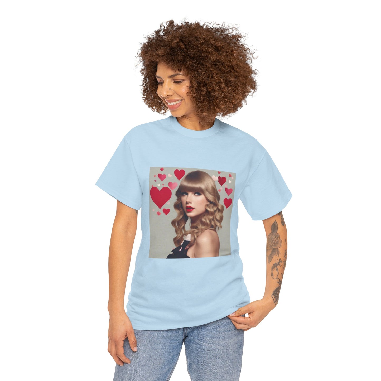 Taylor Swift T Shirt with Hearts