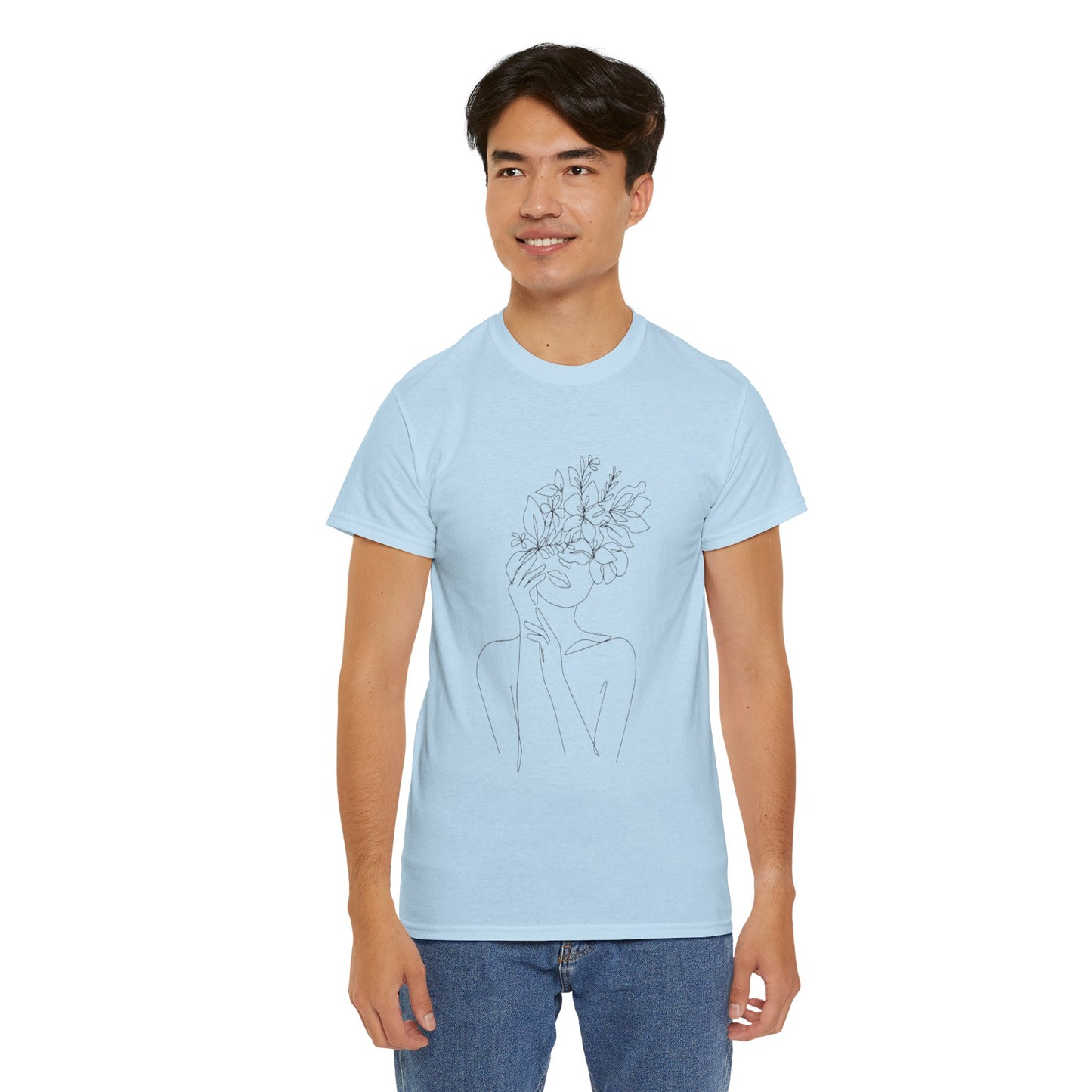 Women Artwork T Shirt with Hearts