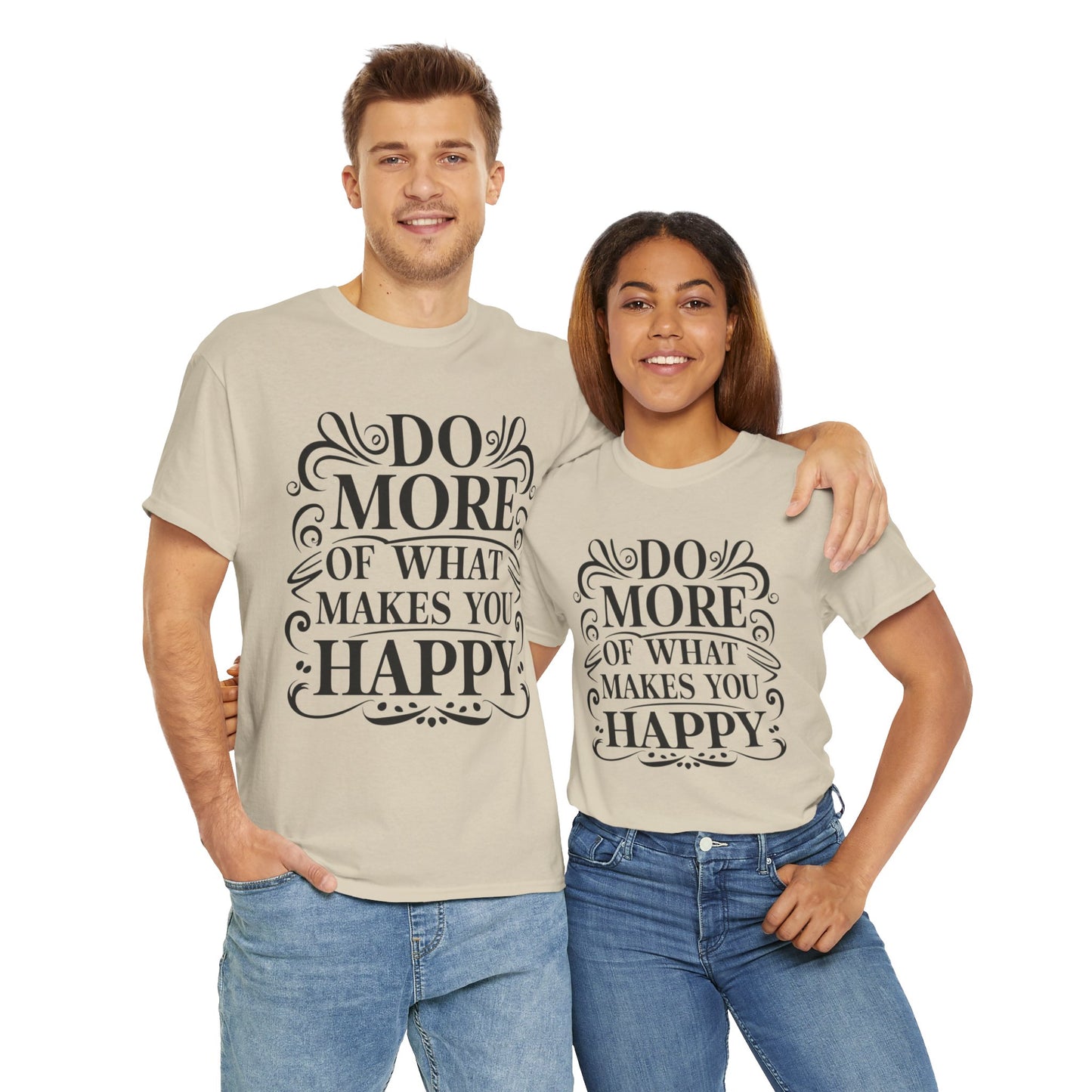 Do More Of What Printed T Shirt with Hearts