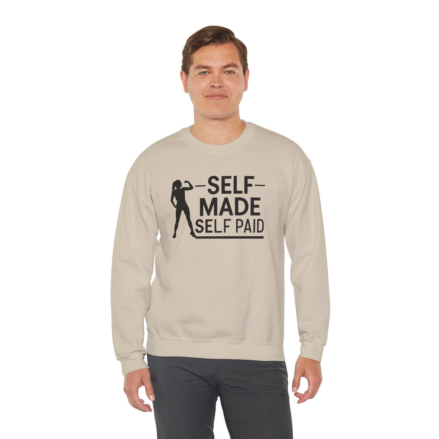 Self Made Self Paid Unisex Heavy Blend™ Crewneck Sweatshirt