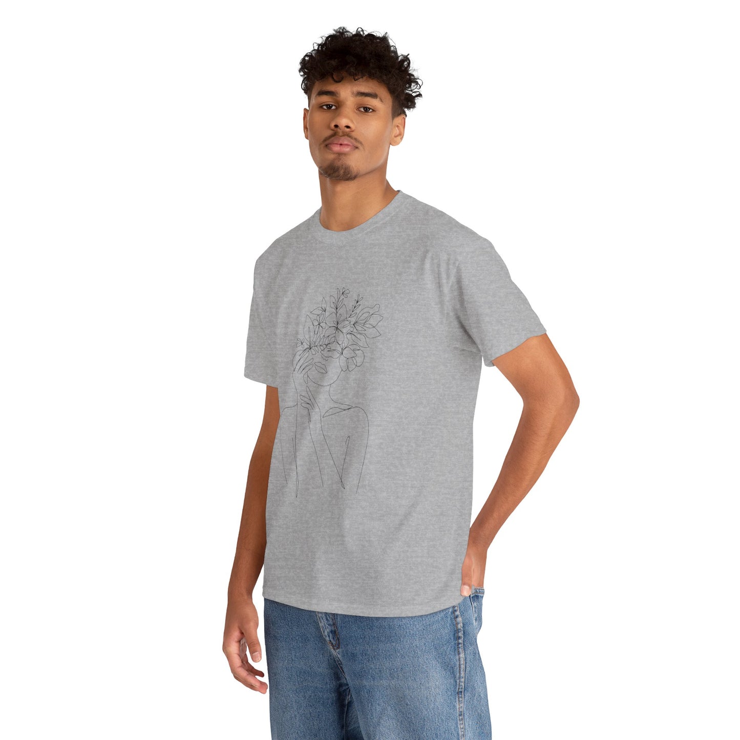 Women Artwork T Shirt with Hearts