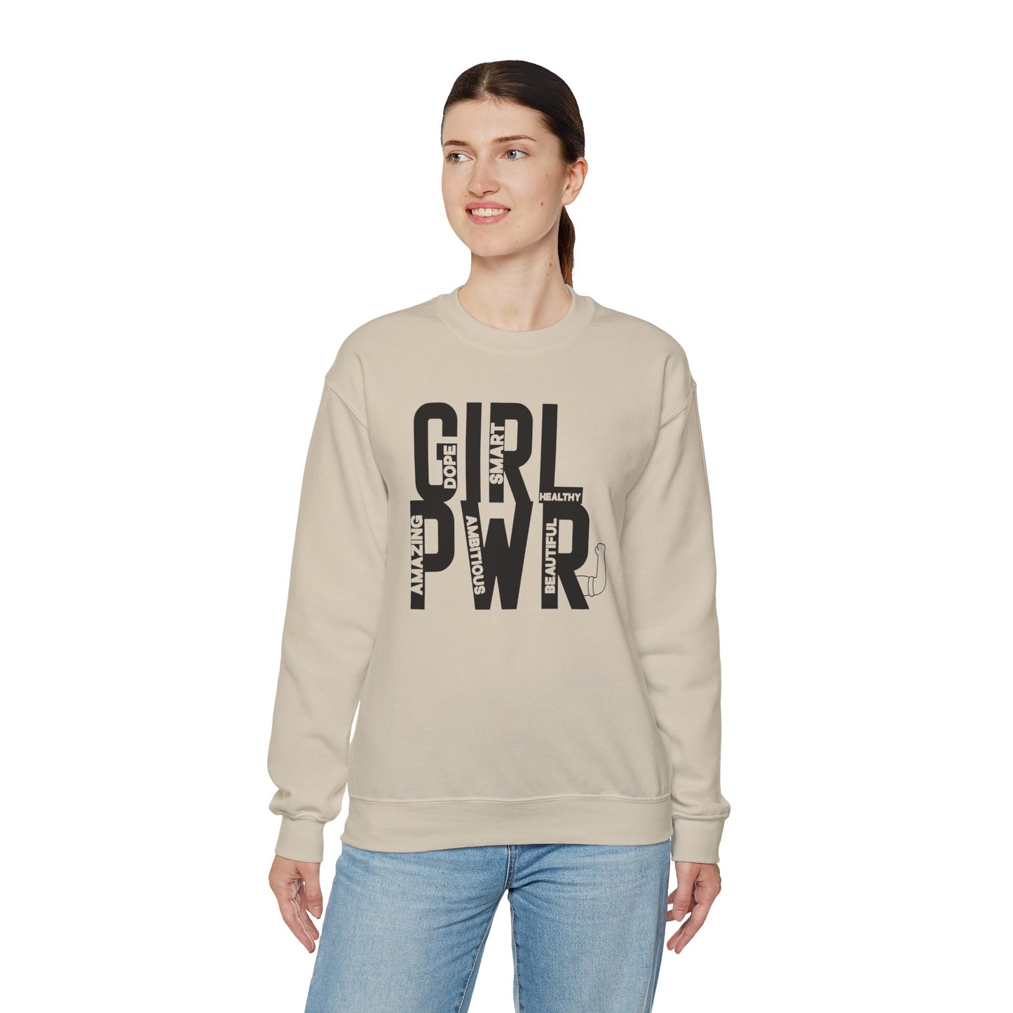 Girl PWR Unisex Heavy Blend™ Crewneck Sweatshirt