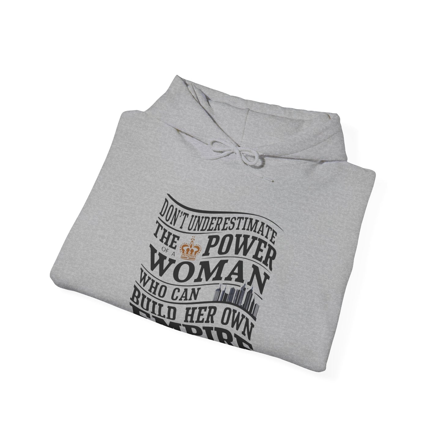 Don't Underestimate Printed Unisex Heavy Blend™ Hooded Sweatshirt