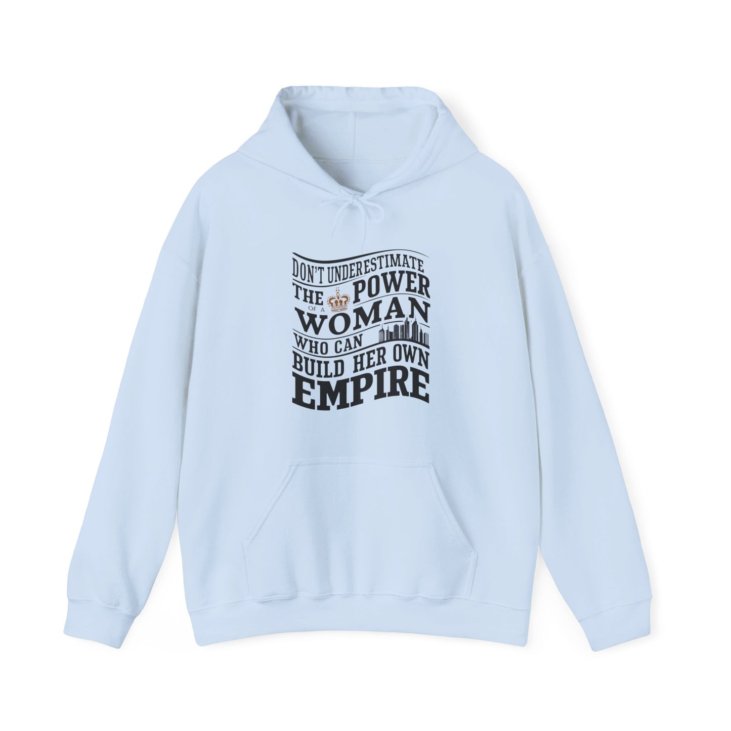 Don't Underestimate Printed Unisex Heavy Blend™ Hooded Sweatshirt