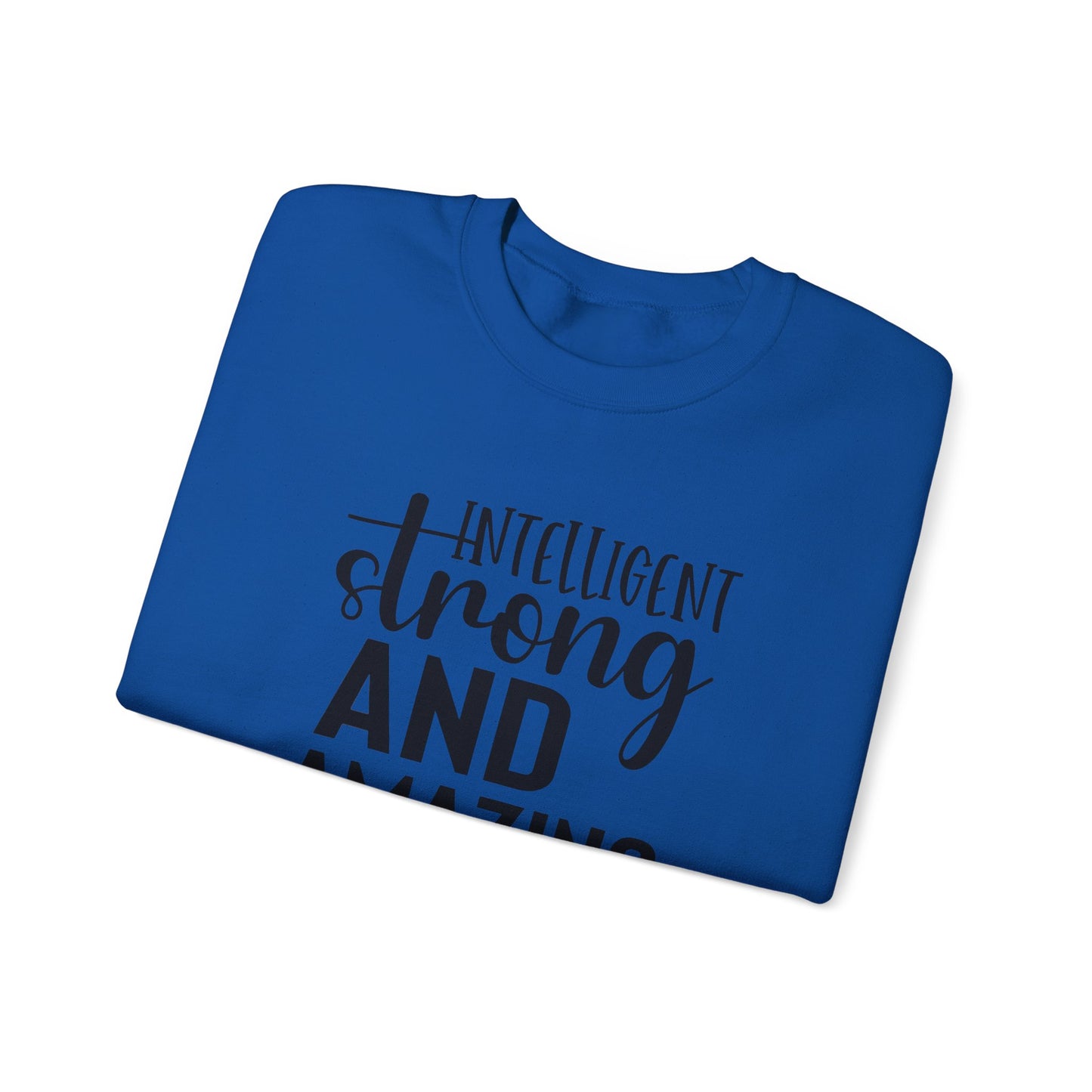 Intelligent Strong And Amazing Unisex Heavy Blend™ Crewneck Sweatshirt