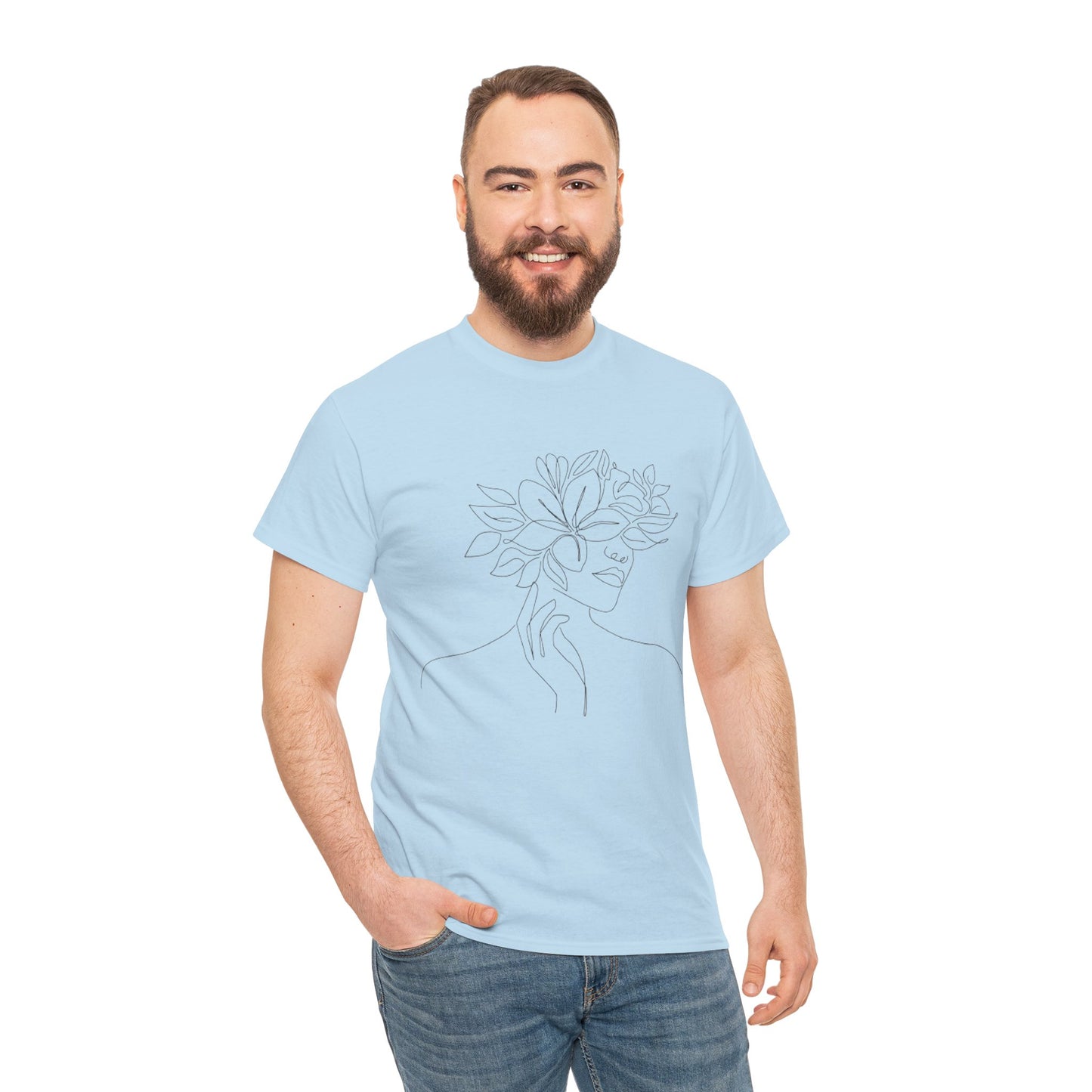 Women Artwork T Shirt with Hearts