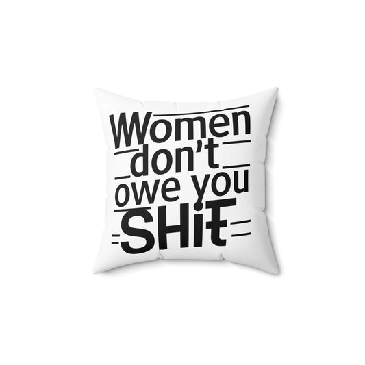Women Spun Polyester Square Pillow
