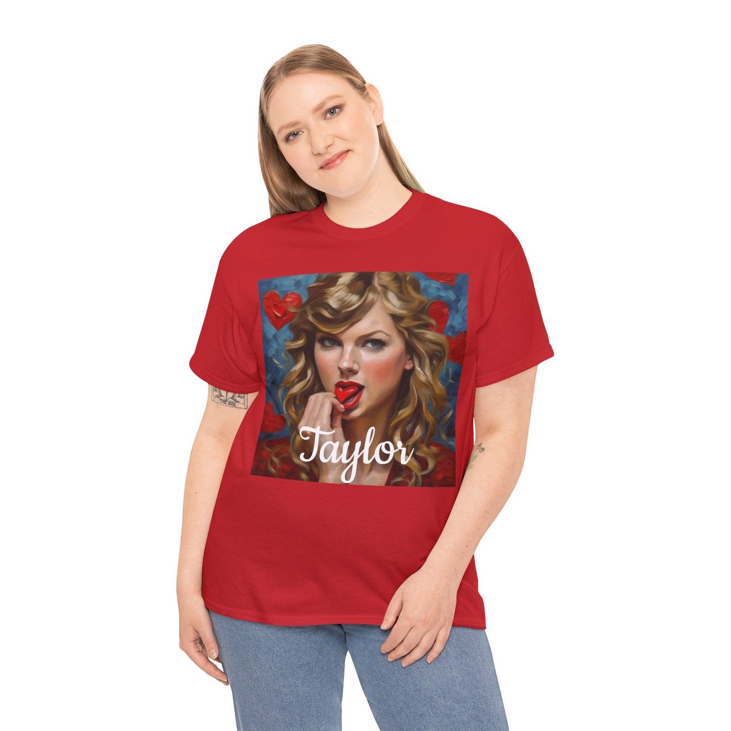 Taylor Swift T Shirt with Hearts
